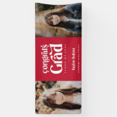 レトロタイプ卒業パーティフォトバナー 横断幕 (縦)