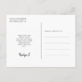 レトロタイポグラフィアーチデザイン卒業写真 ポストカード (裏面)