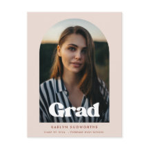 レトロタイポグラフィアーチデザイン卒業写真