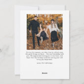 レトロタイポグラフィクリスマスフォトホリデーカード シーズンカード (裏面)