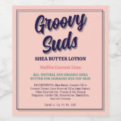 レトロタイポグラフィクール商品ラベル ワインラベル (シングルラベル)