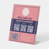 レトロタイポグラフィクール業務離れAレビュー 台座サイン (正面)