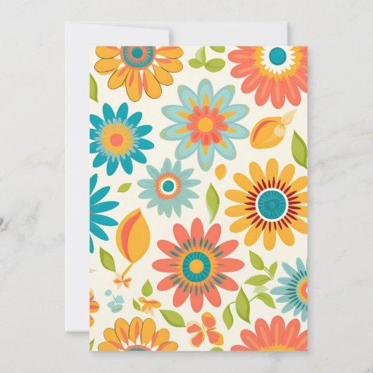 レトロタイポグラフィサマーサン結婚ズ 招待状 (裏面)