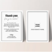 レトロタイポグラフィサンキューディスカウントカード サンキューカード