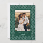 レトロタイポグラフィハッピーホリデー2写真 シーズンカード (裏面)