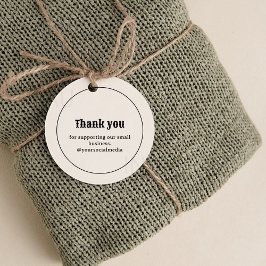 レトロタイポグラフィビジネスロゴサンキューラベル フェイバータグ