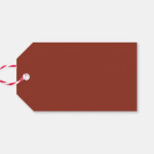 レトロタイポグラフィブラウンメリークリスマス ギフトタグ (裏面横)