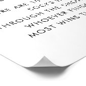 レトロタイポグラフィベビー靴下狩りベビーシャワーサイン ポスター (角)