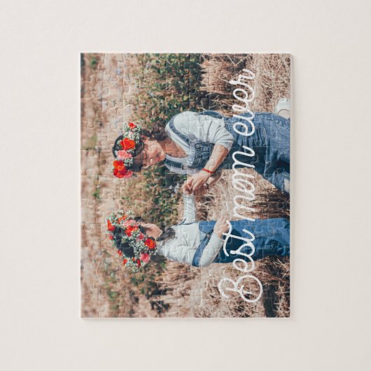 レトロタイポグラフィマ最高のマーマザーズ・デイ ジグソーパズル (縦)