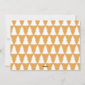 レトロタイポグラフィモダン写真クリスマス シーズンカード (裏面)