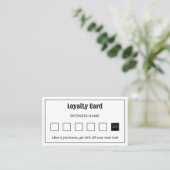 レトロタイポグラフィロゴロイヤリティカード ロイヤリティカード (スタンド正面)