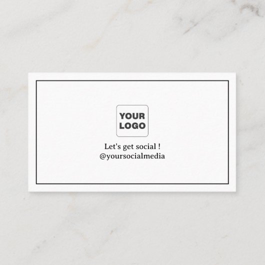 レトロタイポグラフィロゴロイヤリティカード ロイヤリティカード (裏面)