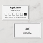 レトロタイポグラフィロゴロイヤリティカード ロイヤリティカード (正面/裏面)