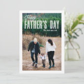 レトロタイポグラフィ写真ハッピーファーザーズデイカード カード (スタンド正面)