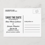 レトロタイポグラフィ写真ポストカードの保存 案内ポストカード (裏面)