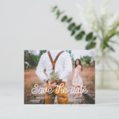 レトロタイポグラフィ日付の保存 案内ポストカード (スタンド正面)