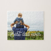 レトロタイポグラフィ最高のパパエバーファーズデー ジグソーパズル (横)