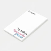 レトロタイポグラフィ登録ナースノート ポストイット (アングル)