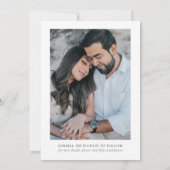 レトロタイポグラフィ白黒結婚ズ セーブザデート (裏面)