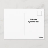 レトロタイポグラフィ |ブラックムービングのお知らせ ポストカード (裏面)