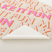 レトロタイポグラフィ、対角線、'Make Itおもしろい'。 シェルパブランケット (3/4)