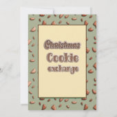 レトロタイポグラフィCookie交換パーティー 招待状 (裏面)