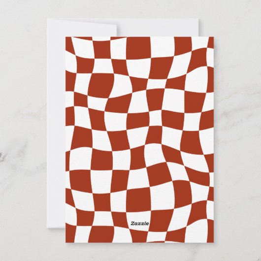 レトロタイポグラフィGroovyメリークリスマスフォト シーズンカード (裏面)