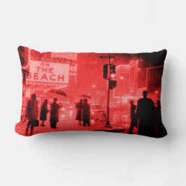 レトロタイムズスクエアスノーストーム1959 ランバークッション