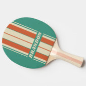 レトロタイムレスストライプボード名 卓球ラケット (横)