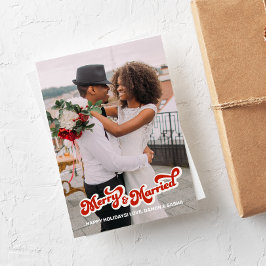 レトロタイメリープ「結婚した&フルフォトカード」 シーズンカード