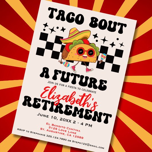 レトロタコについて引退フィエスタ卒業式 招待状