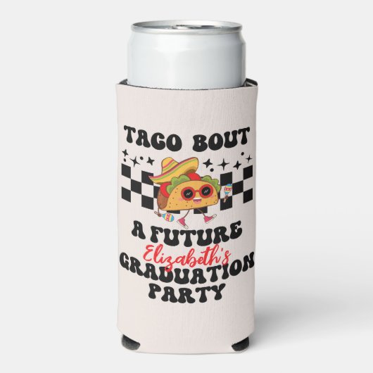 レトロタコ卒業フェスタの卒業 スリム缶クーラー (Seltzer正面)