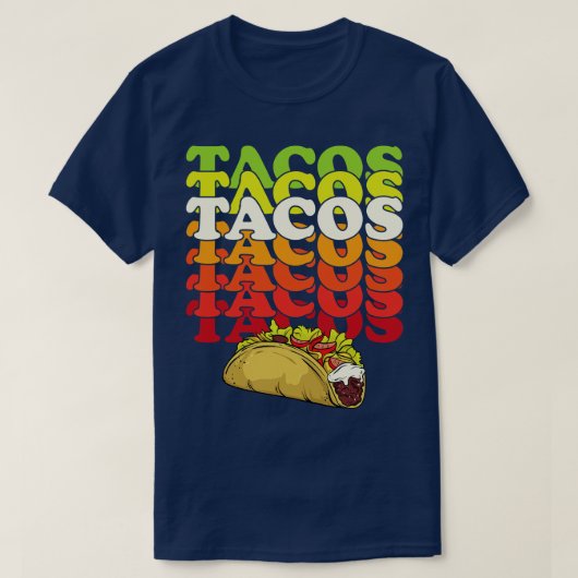 レトロタコ Tシャツ (デザイン正面)