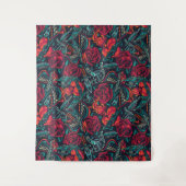 レトロタトゥーをテーマにしたタペストリー タペストリー (正面)