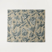 レトロタトゥーをテーマにした タペストリー (正面(横))