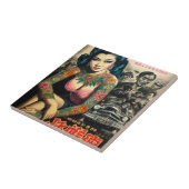 レトロタトゥーガール タイル (側面)