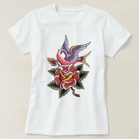 レトロタトゥー Tシャツ (デザイン正面)