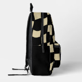 レトロタンウェーブチェック プリントバックパック (左)