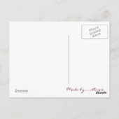 レトロタンデムバイクハガキ ポストカード (裏面)