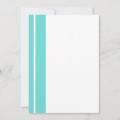 レトロタンデロンブルーミニマル結婚リスト 招待状 (裏面)