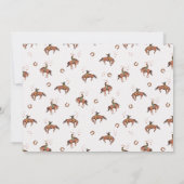 レトロタン写真How West Was One 1 Birthday 招待状 (裏面)