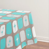 レトロターコイズスターバストTableloth *小プリント テーブルクロス (インサイチュ)