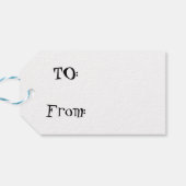 レトロターコイズダイヤモンド&スターバストギフトラベル ギフトタグ (裏面横)