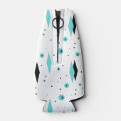 レトロターコイズダイヤモンド&スターバストボトルクール ボトルクーラー (裏面)