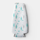 レトロターコイズダイヤモンド&スターバストボトルクール ボトルクーラー (正面)