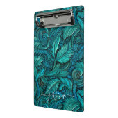 レトロターコイズツールレザースクリプト名 ミニクリップボード (アングル2)