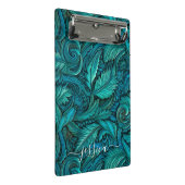 レトロターコイズツールレザースクリプト名 ミニクリップボード (アングル)