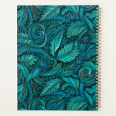 レトロターコイズツール革モノグラム名 プランナー手帳 (裏面)