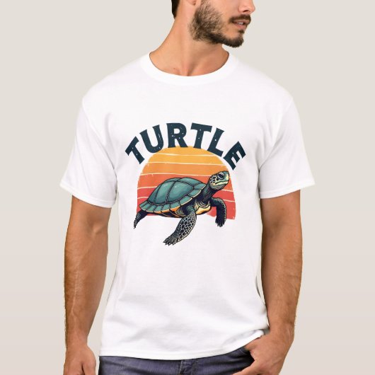 レトロタートルTシャツ Tシャツ (正面)