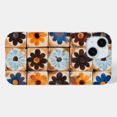 レトロダイジータイル柄フォンケース Case-Mate iPhoneケース (裏面 (横))